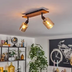 Aggebu Plafonnier Écru, Noir, 2 lumières