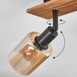 Aggebu Plafonnier Écru, Noir, 3 lumières