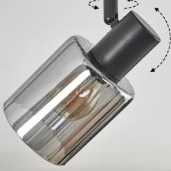 Aggebu Plafonnier Noir, 2 lumières