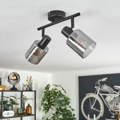 Aggebu Plafonnier Noir, 2 lumières