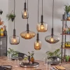 Alcofra Suspension Noir, 6 lumières