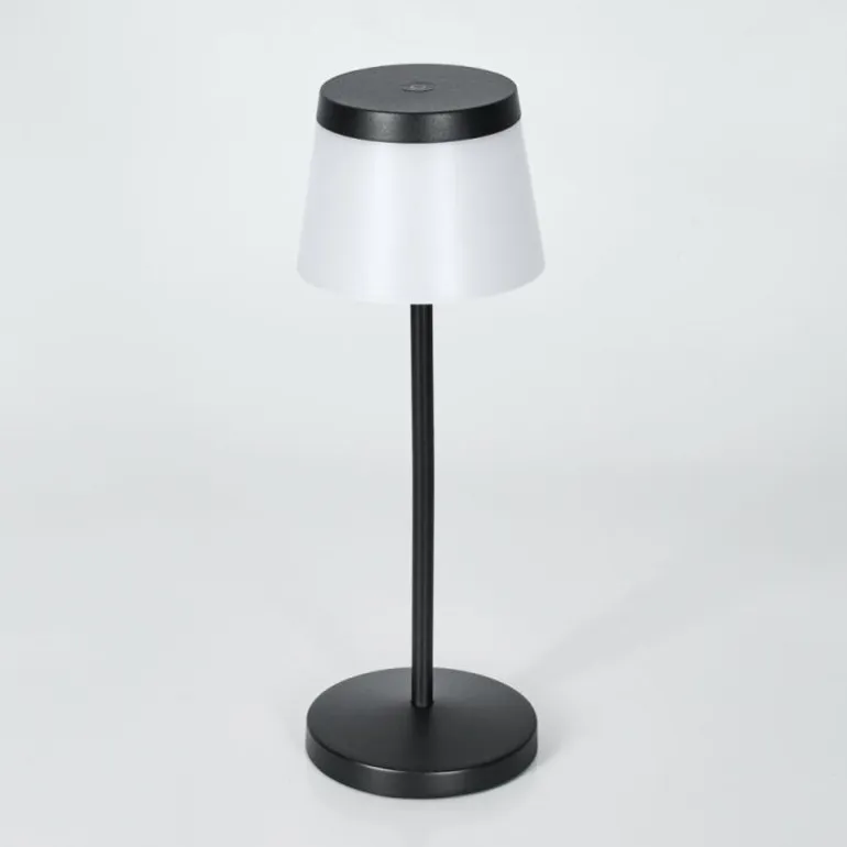 Algeraz Lampe de table d'extérieur, Lampe à poser LED Noir, 1 lumière