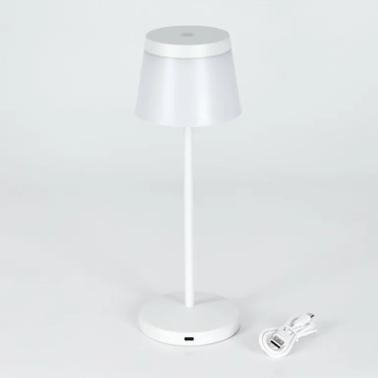Algeraz Lampe de table d'extérieur, Lampe à poser LED Blanc, 1 lumière