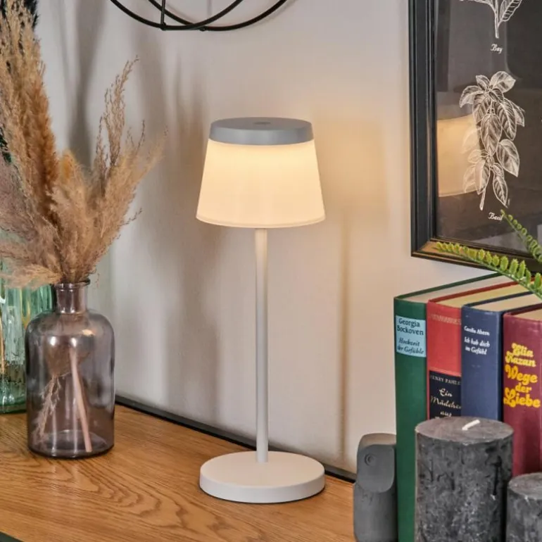 Algeraz Lampe de table d'extérieur, Lampe à poser LED Blanc, 1 lumière