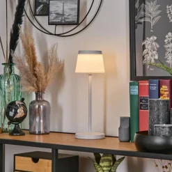 Algeraz Lampe de table d'extérieur, Lampe à poser LED Blanc, 1 lumière