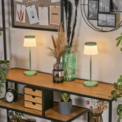 Algeraz Lampe de table d'extérieur, Lampe à poser LED Vert, 1 lumière