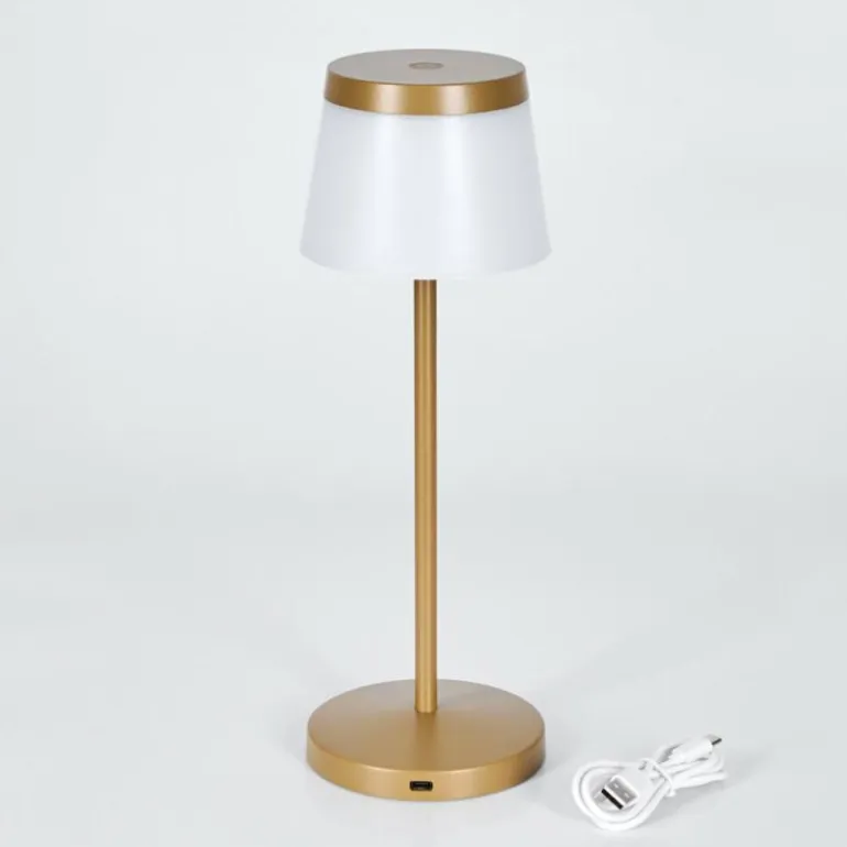 Algeraz Lampe de table d'extérieur, Lampe à poser LED Beige, 1 lumière