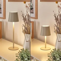 Allen Lampe de table d'extérieur, Lampe à poser LED Gris, Vert, 1 lumière