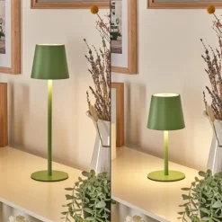 Allen Lampe de table d'extérieur, Lampe à poser LED Vert, 1 lumière