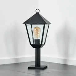 Anfei Eclairage de chemin Noir, 1 lumière