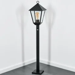 Anfei Eclairage de chemin Noir, 1 lumière, Détecteur de mouvement