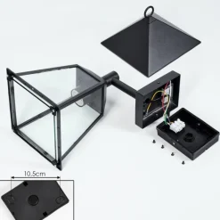 Anfei Lampe murale d´extérieur Noir, 1 lumière, Détecteur de mouvement