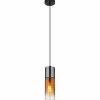 Annika Suspension Luminaires Globo Lighting Noir, 1 lumière