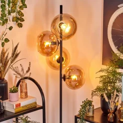 Apedo Lampadaire Ambre, 4 lumières