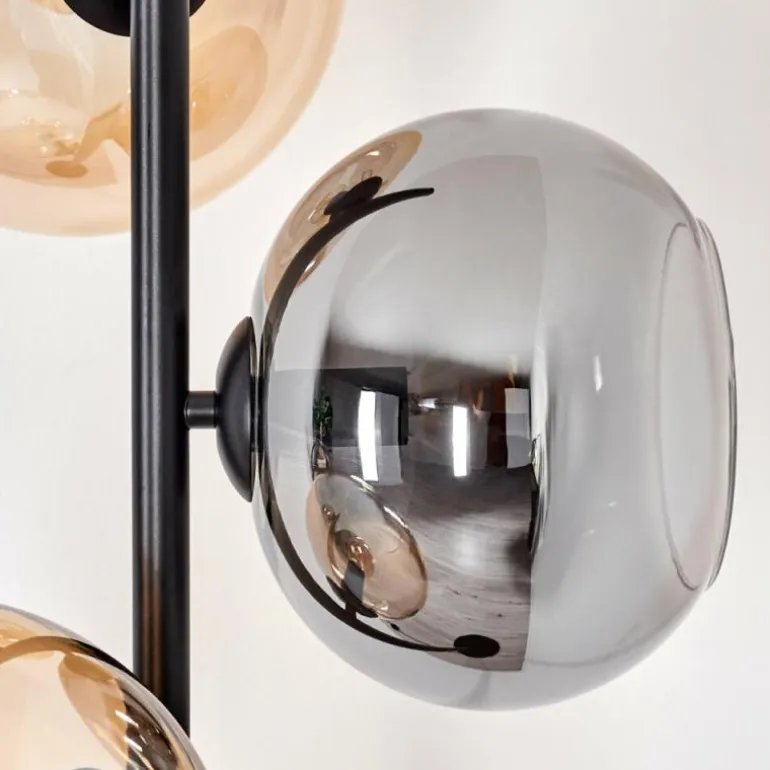 Apedo Lampadaire Ambre, Fumé, 3 lumières