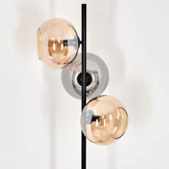 Apedo Lampadaire Ambre, Fumé, 3 lumières