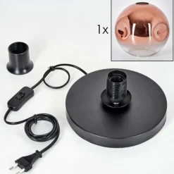 Apedo Lampe à poser Clair, Cuivré, 1 lumière