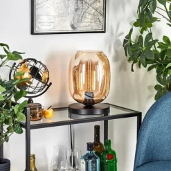 Apedo Lampe à poser Noir, 1 lumière