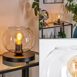 Apedo Lampe à poser Noir, 1 lumière
