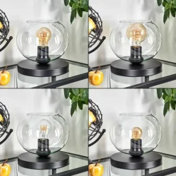 Apedo Lampe à poser Noir, 1 lumière