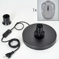 Apedo Lampe à poser Noir, 1 lumière