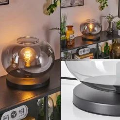 Apedo Lampe à poser Noir, 1 lumière