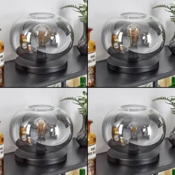 Apedo Lampe à poser Noir, 1 lumière