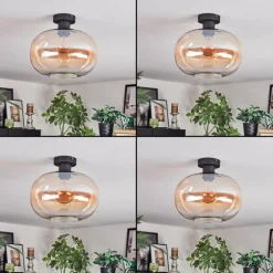 Apedo Plafonnier Ambre, Clair, 1 lumière
