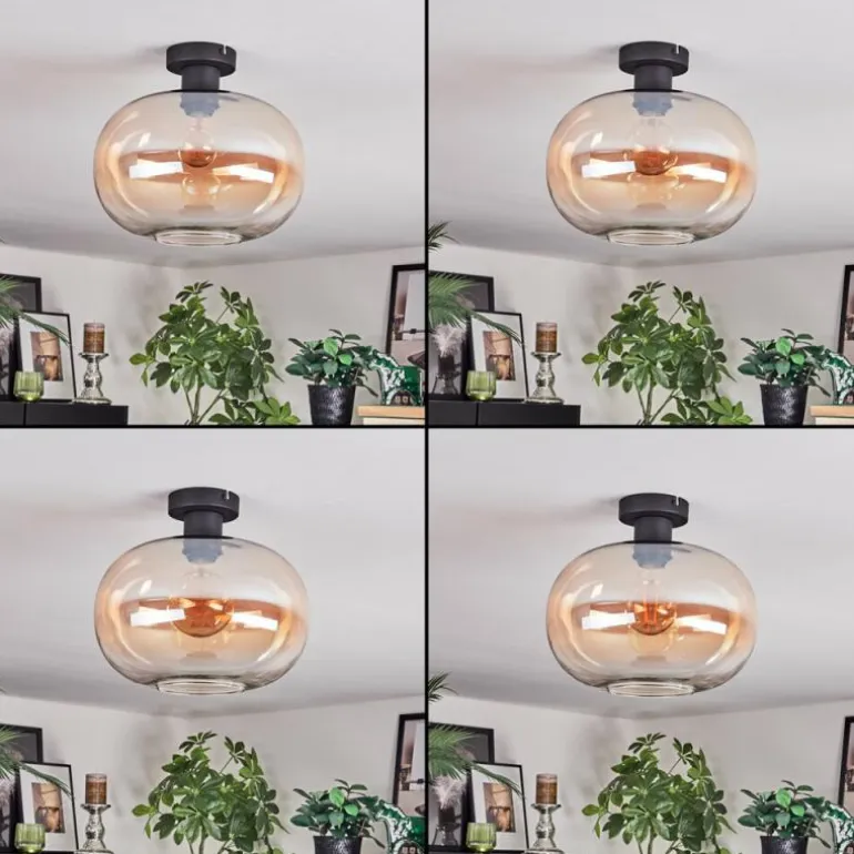 Apedo Plafonnier Ambre, Clair, 1 lumière