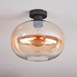 Apedo Plafonnier Ambre, Clair, 1 lumière