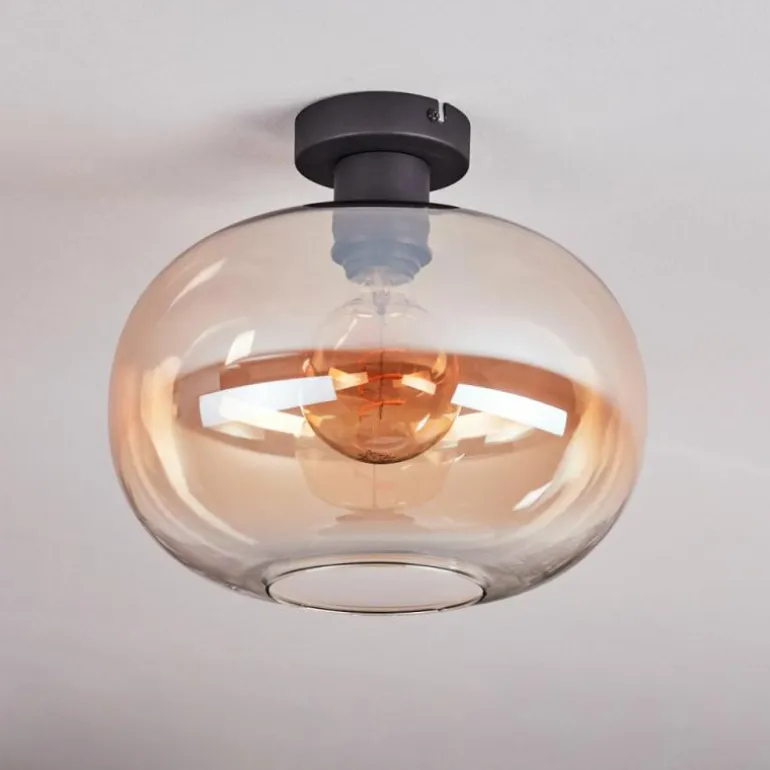 Apedo Plafonnier Ambre, Clair, 1 lumière