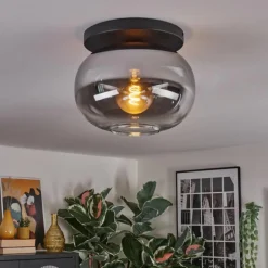 Apedo Plafonnier, Boule lumineuse Clair, Fumé, 1 lumière