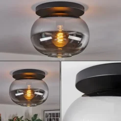 Apedo Plafonnier, Boule lumineuse Fumé, 1 lumière