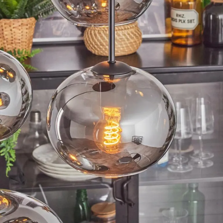 Apedo Suspension, Boule lumineuse, Suspension Fumé, 4 lumières