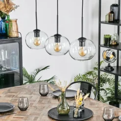 Apedo Suspension, Boule lumineuse, Suspension Clair, 3 lumières