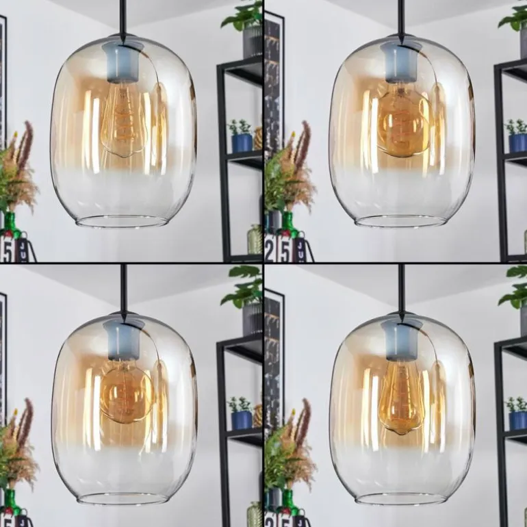 Apedo Suspension, Suspension Ambre, Clair, 3 lumières