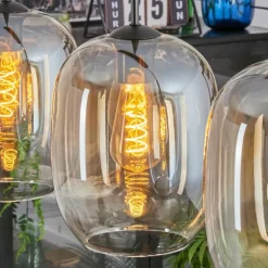 Apedo Suspension, Suspension Ambre, Clair, 3 lumières