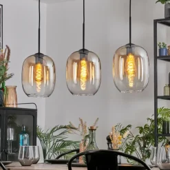 Apedo Suspension, Suspension Ambre, Clair, 3 lumières