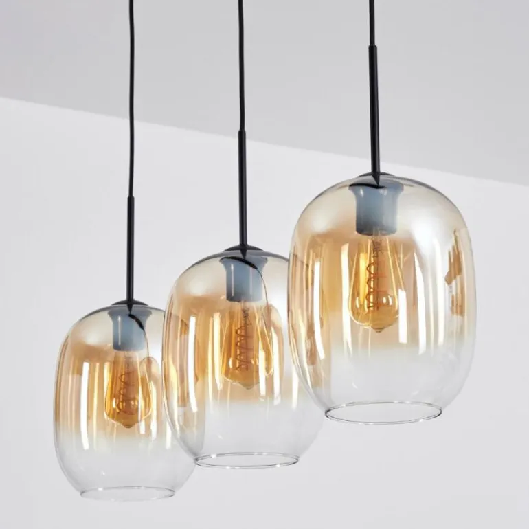 Apedo Suspension, Suspension Ambre, Clair, 3 lumières