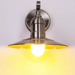 Applique extérieure Broni Acier inoxydable, 1 lumière