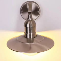 Applique extérieure Broni Acier inoxydable, 1 lumière