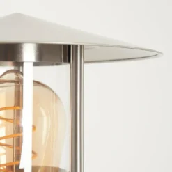Applique extérieure Forli Acier inoxydable, Transparent, 1 lumière