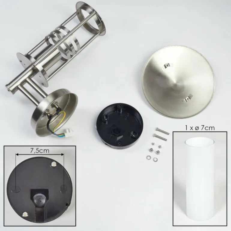 Applique extérieure Forli Acier inoxydable, 1 lumière