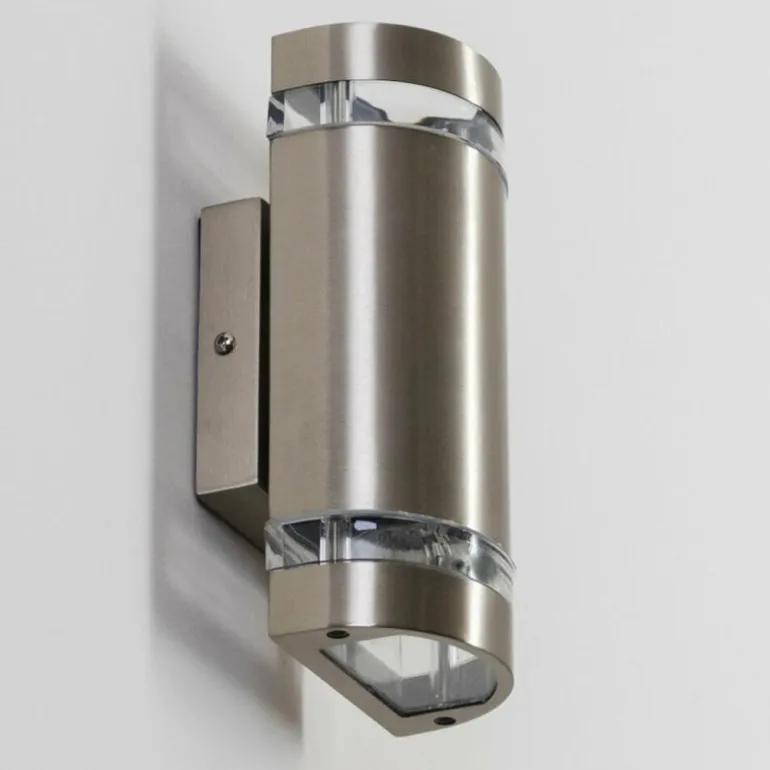 Applique extérieure Maturin Acier inoxydable, 2 lumières