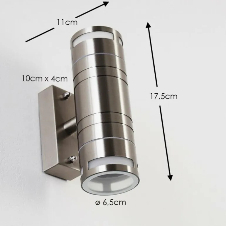 Applique extérieure Selve Acier inoxydable, 2 lumières