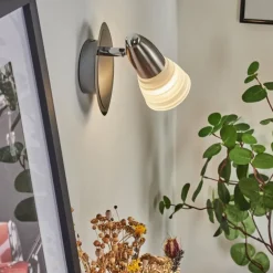 Applique murale Chapod Nickel mat, 1 lumière
