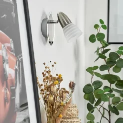 Applique murale Chapod Nickel mat, 1 lumière