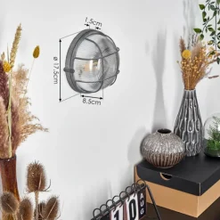 Applique murale Chaquire Gris, 1 lumière