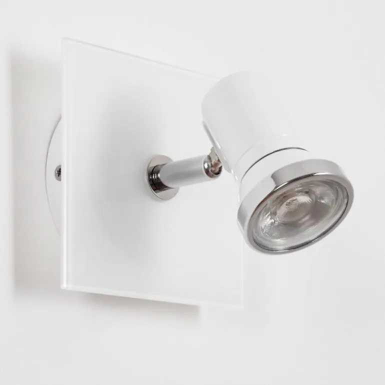 Applique murale Lanrigan LED Chrome, Blanc, 1 lumière