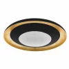 Applique murale / Plafonnier Eglo CANICOSA 2 LED Or, Noir, 1 lumière